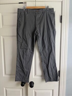 Sonoma Men's Gray Straight-Leg Chinos